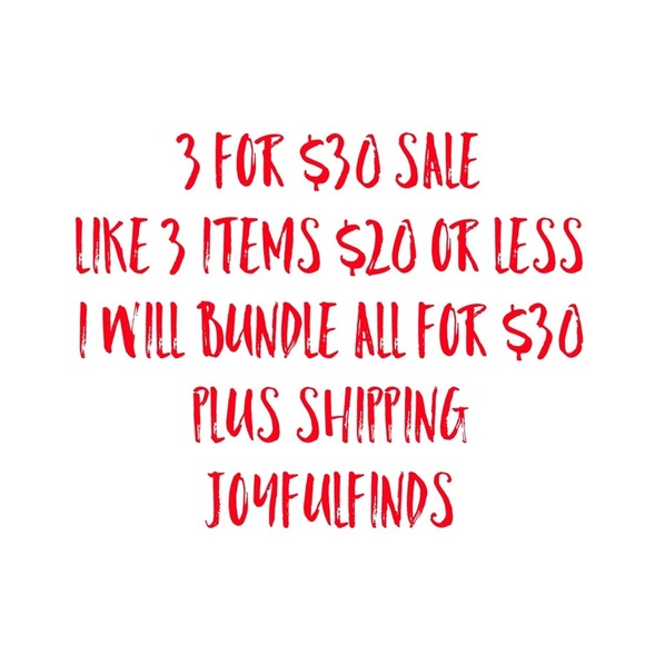 3 For $30 Sale - Picture 1 of 1